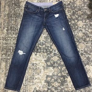 SOLD - 1969 Distressed Dark Wash Gap Skinny